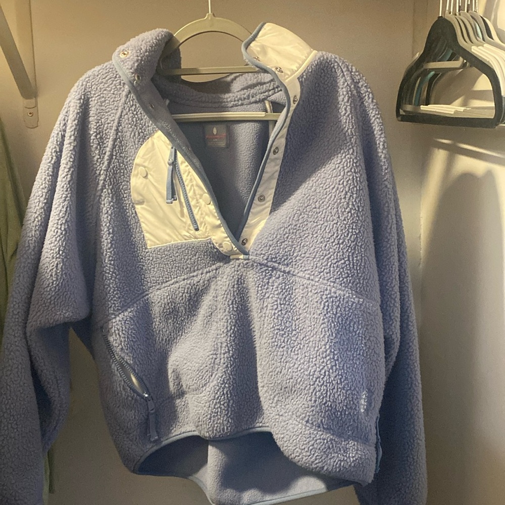 Free people Hit the slopes fleece pull over